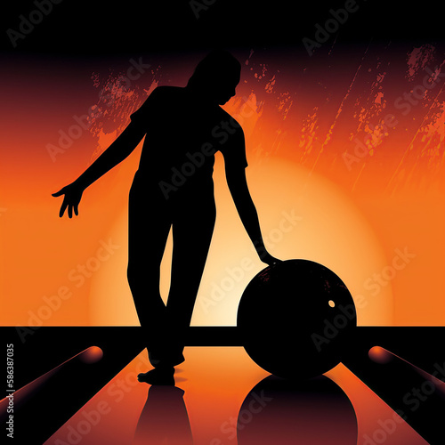 bowling, silhouette, player, sport, vector, soccer, ball, running, football, illustration, black, people, athlete, run, sports, competition, action, boy, person, woman, runner, team, child, goal, tenn photo