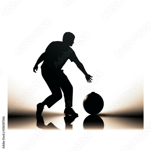 bowling, silhouette, player, sport, vector, soccer, ball, running, football, illustration, black, people, athlete, run, sports, competition, action, boy, person, woman, runner, team, child, goal, tenn photo