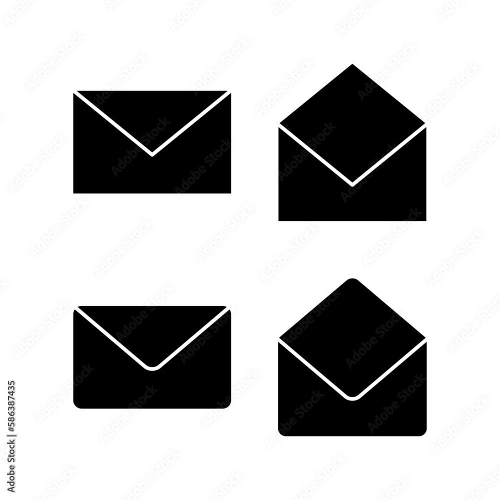 Mail icon vector illustration. email sign and symbol. E-mail icon ...