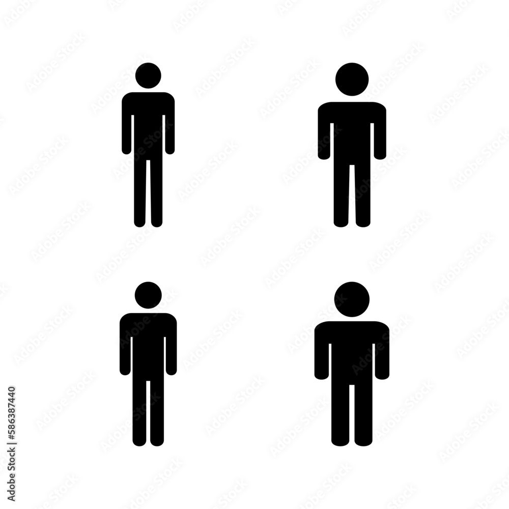 Man icon vector illustration. male sign and symbol. human symbol Man icon vector illustration. male sign and symbol. human symbol