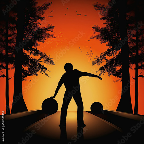 bowling, silhouette, player, sport, vector, soccer, ball, running, football, illustration, black, people, athlete, run, sports, competition, action, boy, person, woman, runner, team, child, goal, tenn photo