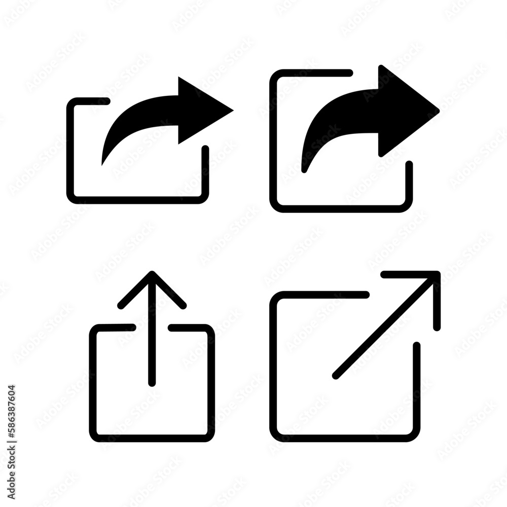 Share icon vector illustration. Sharing sign and symbol Share icon vector illustration. Sharing sign and symbol