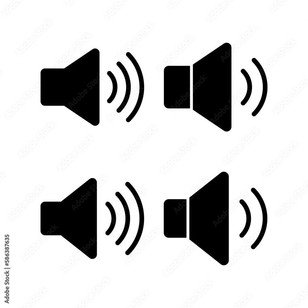 Speaker icon vector illustration. volume sign and symbol. loudspeaker icon. sound symbol Speaker icon vector illustration. volume sign and symbol. loudspeaker icon. sound symbol