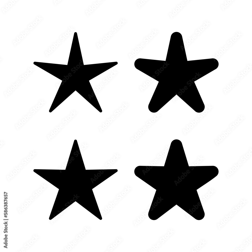 Fototapeta premium Star Icon vector illustration. rating sign and symbol. favourite star icon