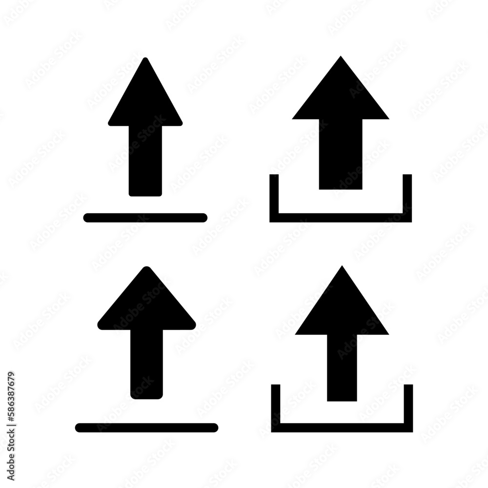 Upload icon vector illustration. load data sign and symbol Upload icon vector illustration. load data sign and symbol