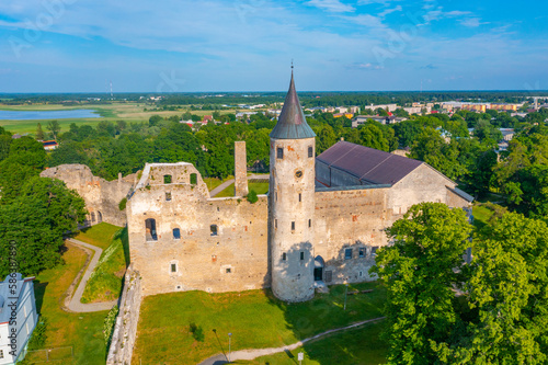 View of Haapsalu Castle in Estonia photo