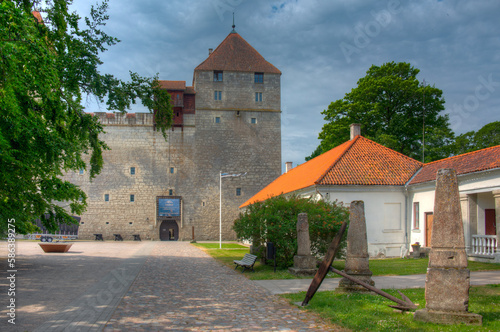 View of Kuressaare Castle in Estonia photo