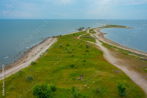 Natural landscape of Sorve peninsula in Estonia photo