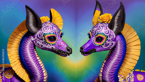Día de Muertos México: Alebrije, IA Generativa