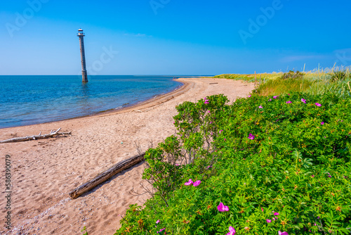 Kiipsaare lighthouse at Estonian island Saaremaa photo