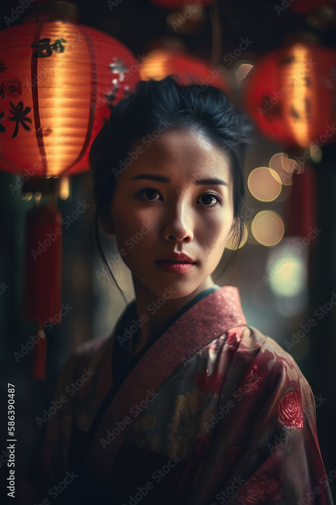 Cultural Portrait. Closeup of a Young Chinese Woman in Cinematic Realism Art. Raw Emotions AI Generative.
Cultural Portrait. Closeup of a Young Chinese Woman in Cinematic Realism Art. Raw Emotions AI Generative.