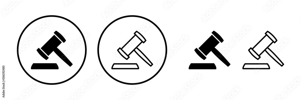 Gavel icon vector. judge gavel icon. auction hammer Gavel icon vector. judge gavel icon. auction hammer