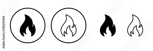 Fire icon vector. fire flame icon