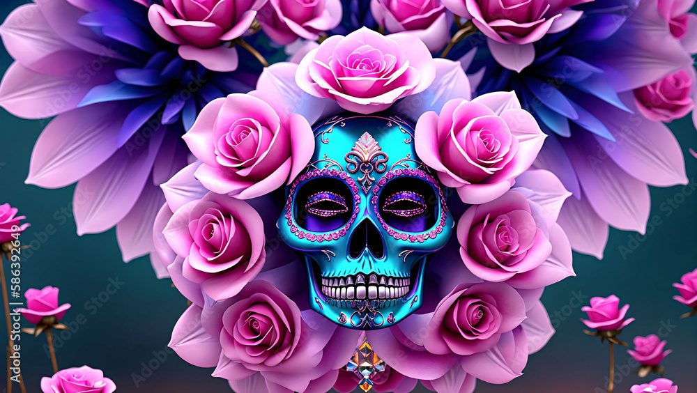 Día de Muertos México: Calavera, IA Generativa Día de Muertos México: Calavera, IA Generativa