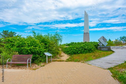 Billede på lærred Sundial at Parnidis dune at Curonian spit in Lithuania