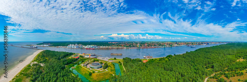 Aerial view of the Lithuanian Sea Museum in Smiltyne photo