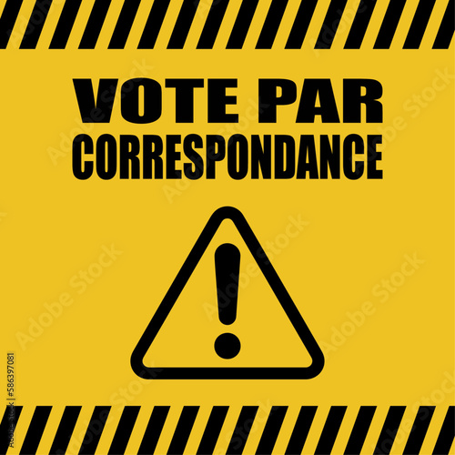 Logo vote par correspondance.
