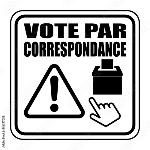 Logo vote par correspondance.