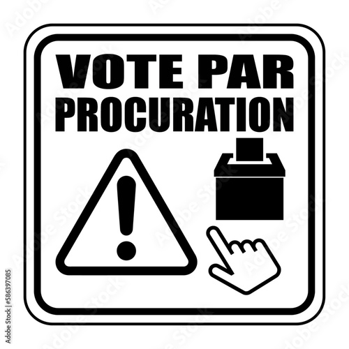 Logo vote par procuration.