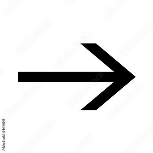 thin arrow stroke icon