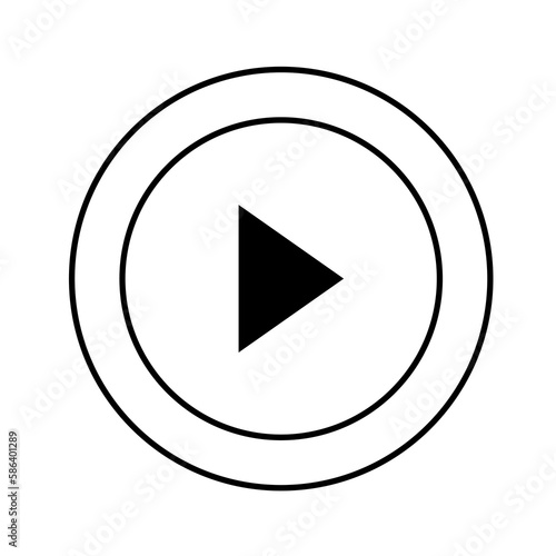 Free Download round play button icon - GFXLoad