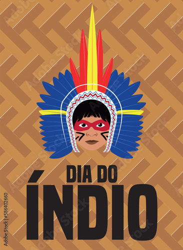 DIA DO ÍNDIO, DIA DOS POVOS INDÍGENAS, DIA DOS INDÍGENAS, 19 DE ABRIL, ÍNDIO, INDÍGENA, ÍNDIO AMAZÔNICO, COCAR, INDIO COM COCAR