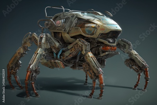 From Concept to Creation: The Fascinating Story of Futuristic Mech Crab-Like Mechanic Design, GENERATIVE AI