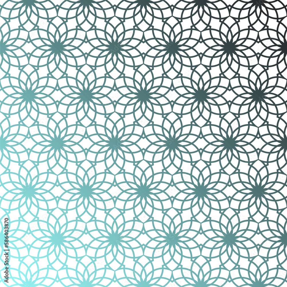 Blue turquoise seamless textured pattern Islamic background