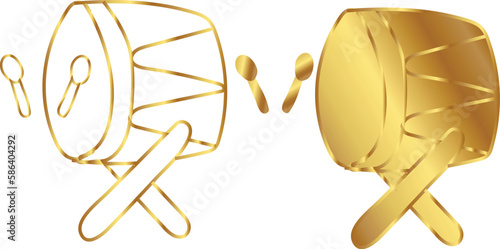 Golden gold eid mubarak
