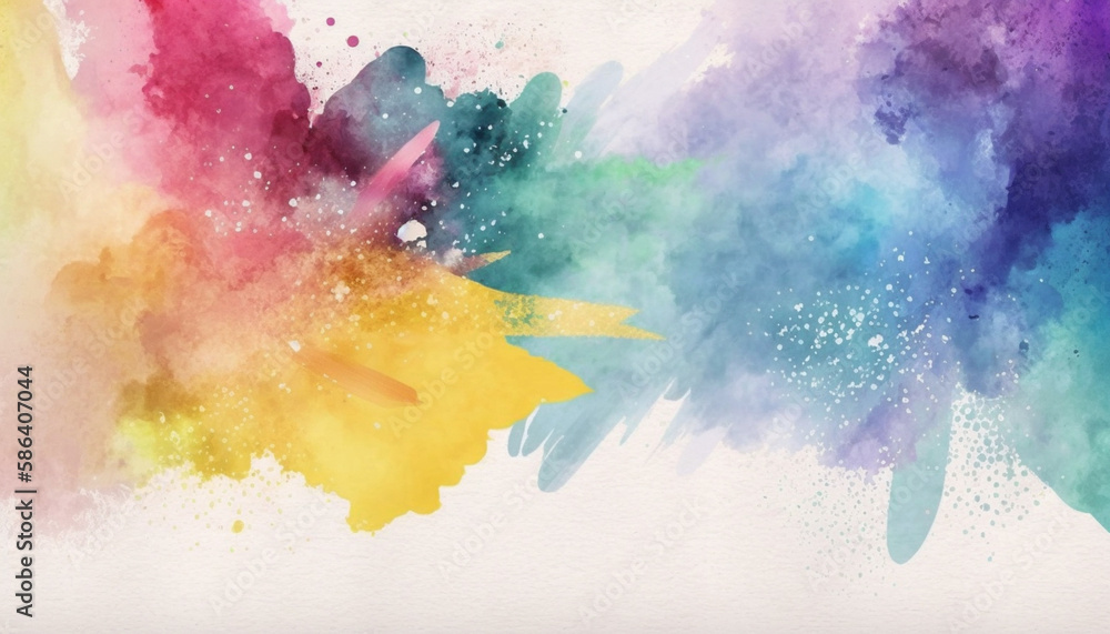 Abstract watercolor background. Aesthetic background. Vector illustration. Generative AI