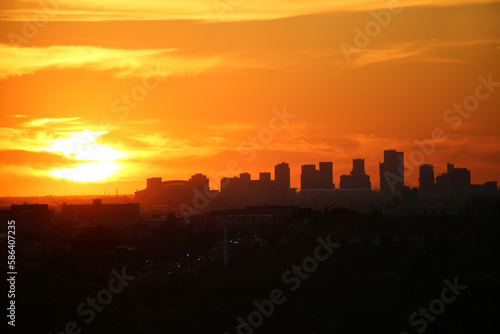Sunset over Phoenix  Arizona