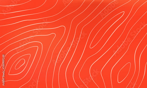 Salmon fish meat pattern, texture background. Salmon or trout meat fillet backdrop. Raw fish meat slice vector pattern. Japanese cuisine sushi meal ingredient, seafood product wallpaper pattern