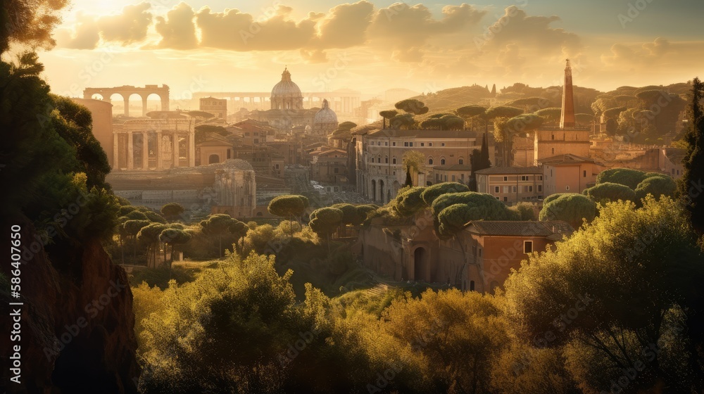 ancient roman cityscape