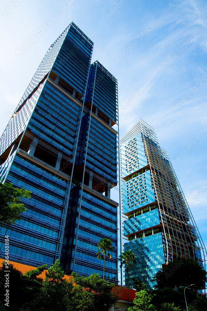 Fototapeta premium Office Buildings - Singapore City