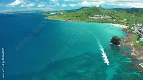 Aerial view of Kenting national park in Pingtung,Taiwan. photo