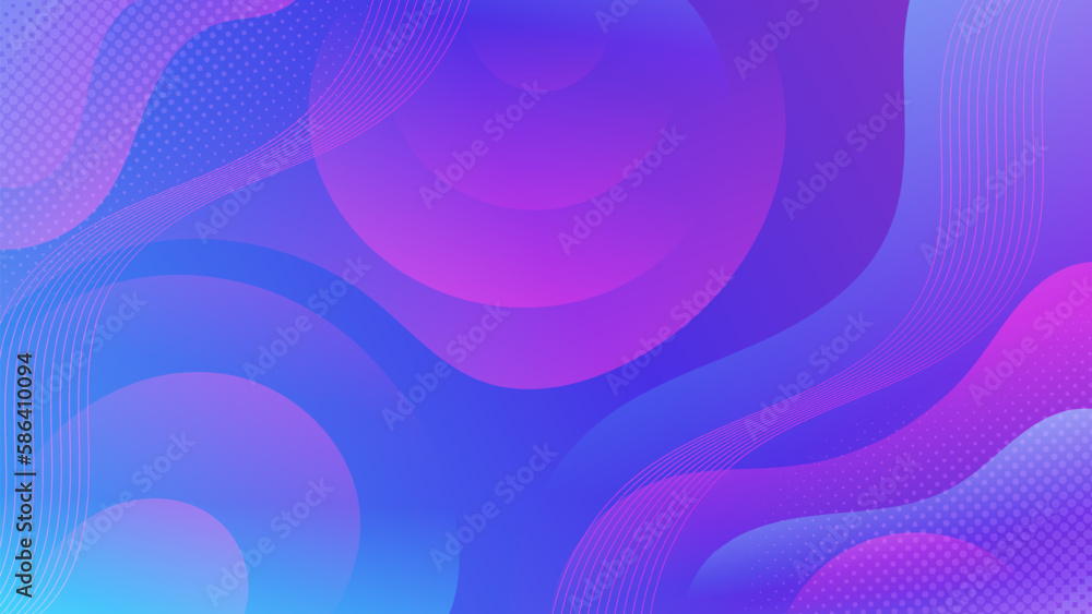 Obraz premium Abstract Blue liquid background. Modern background design. gradient color. Dynamic Waves. Fluid shapes composition. Fit for website, banners, wallpapers, brochure, posters