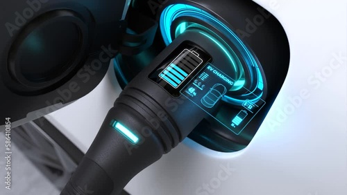 Electric car power charging, Charging technology, Clean energy filling technology.