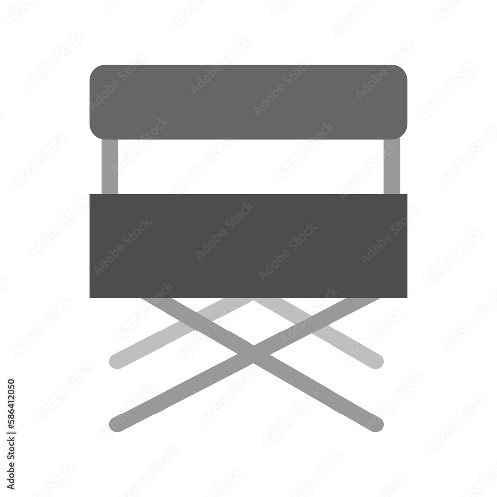 Director's Chair Icon suitable for cinema, filmmaking, movie production, and broadcasting, Movie Icon Pack, Cinema Icon Pack. Director's Chair Icon suitable for cinema, filmmaking, movie production, and broadcasting, Movie Icon Pack, Cinema Icon Pack.