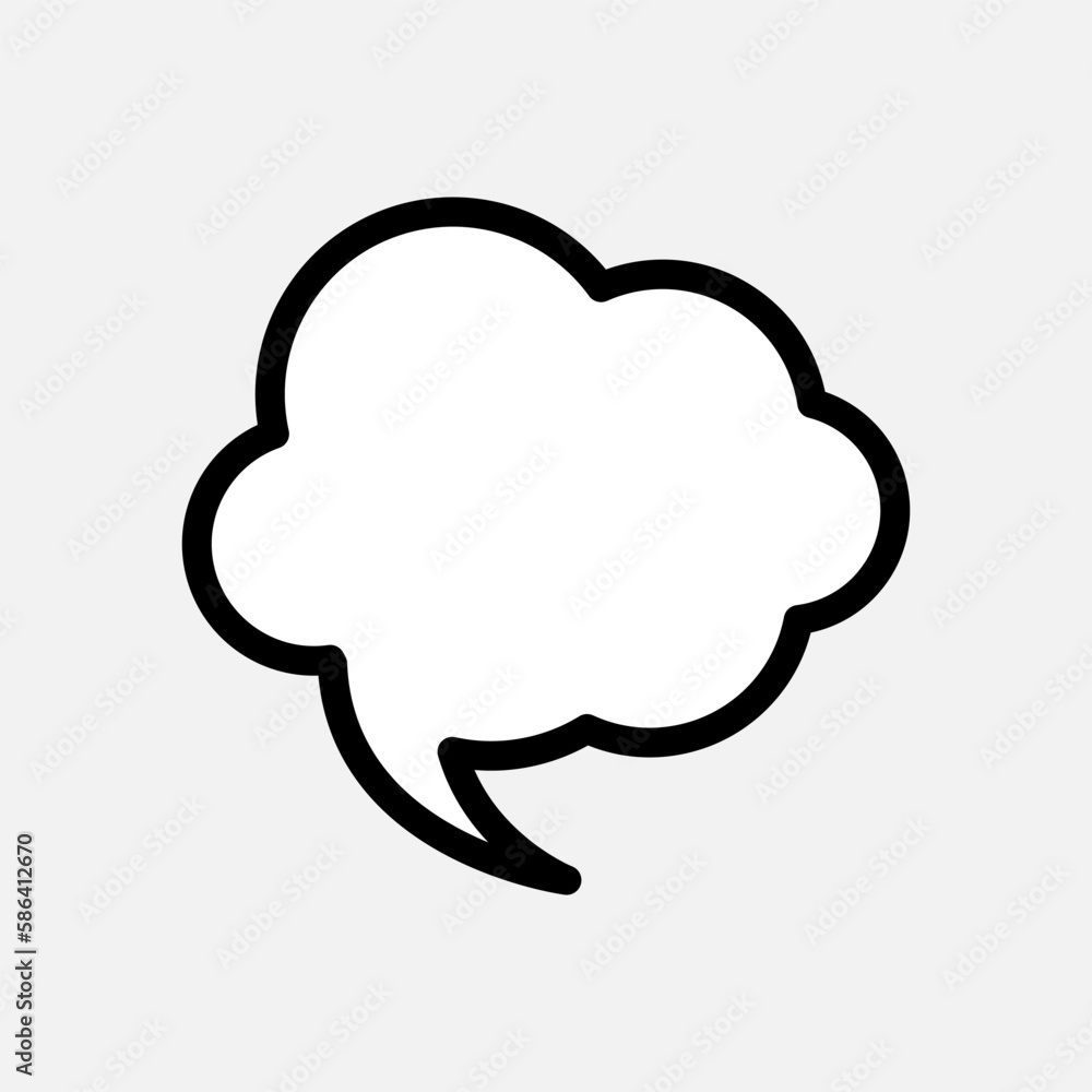 Bubble Speech Icon. Talk and Chat Illustration. Applied as Trendy Symbol for Design Elements, Websites, Presentation and Application - Vector. test, confuse, answer, question, qa, forum, dialog, a Bubble Speech Icon. Talk and Chat Illustration. Applied as Trendy Symbol for Design Elements, Websites, Presentation and Application - Vector. test, confuse, answer, question, qa, forum, dialog, a
