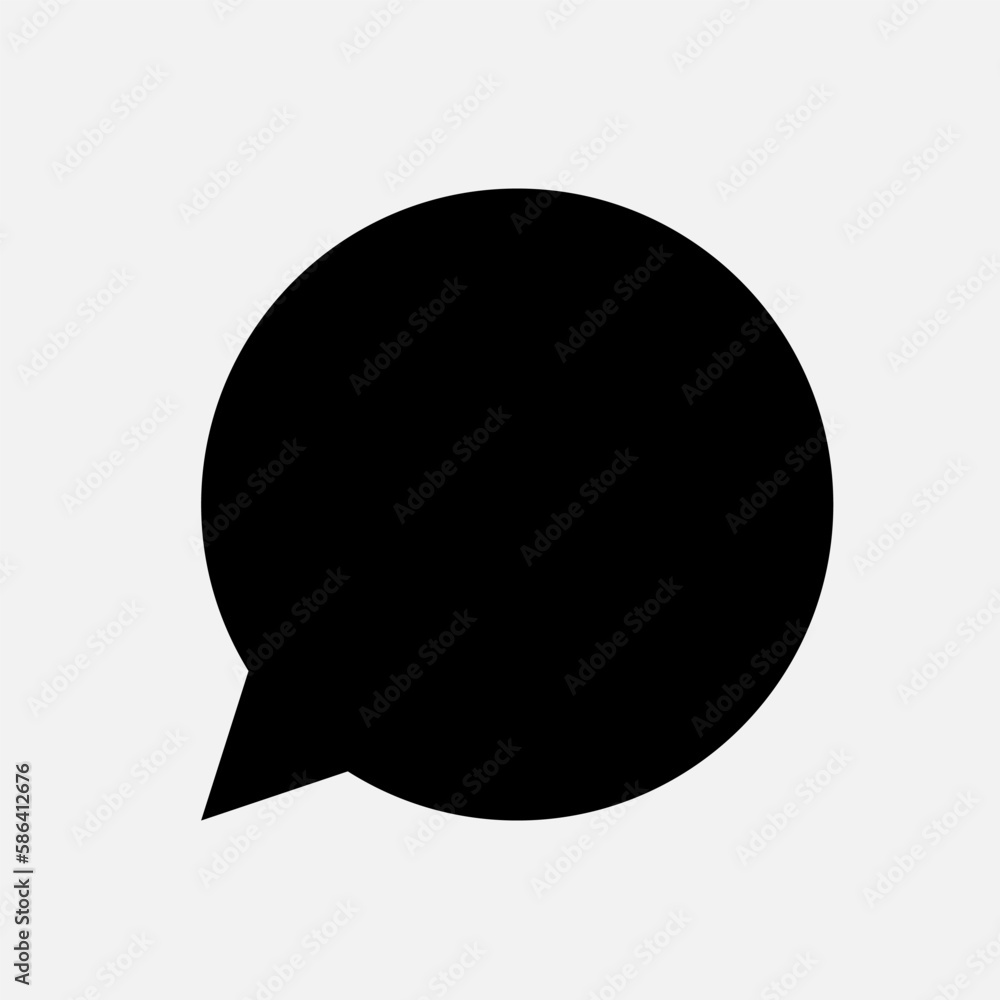 Bubble Speech Icon. Talk and Chat Illustration. Applied as Trendy Symbol for Design Elements, Websites, Presentation and Application - Vector. test, confuse, answer, question, qa, forum, dialog, a Bubble Speech Icon. Talk and Chat Illustration. Applied as Trendy Symbol for Design Elements, Websites, Presentation and Application - Vector. test, confuse, answer, question, qa, forum, dialog, a