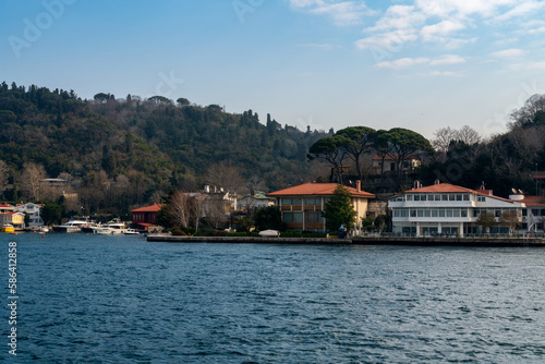 The neighbourhood on the Asian side of the Bosphorus strait Kanlıca in the Beykoz district of Istanbul Province on a sunny day, Istanbul, Turkey