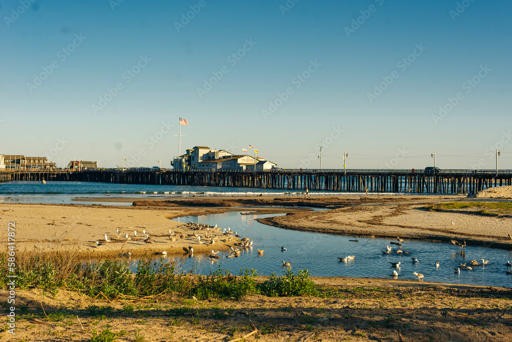 Stearns Wharf in Santa Barbara, California - sep 2022