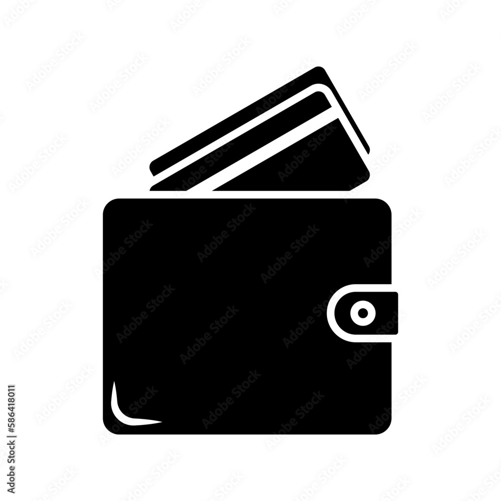 Wallet Icon in trendy flat style isolated on blank background. Wallet symbol for your web site design, logo, app, UI. Vector illustration. Wallet Icon in trendy flat style isolated on blank background. Wallet symbol for your web site design, logo, app, UI. Vector illustration.