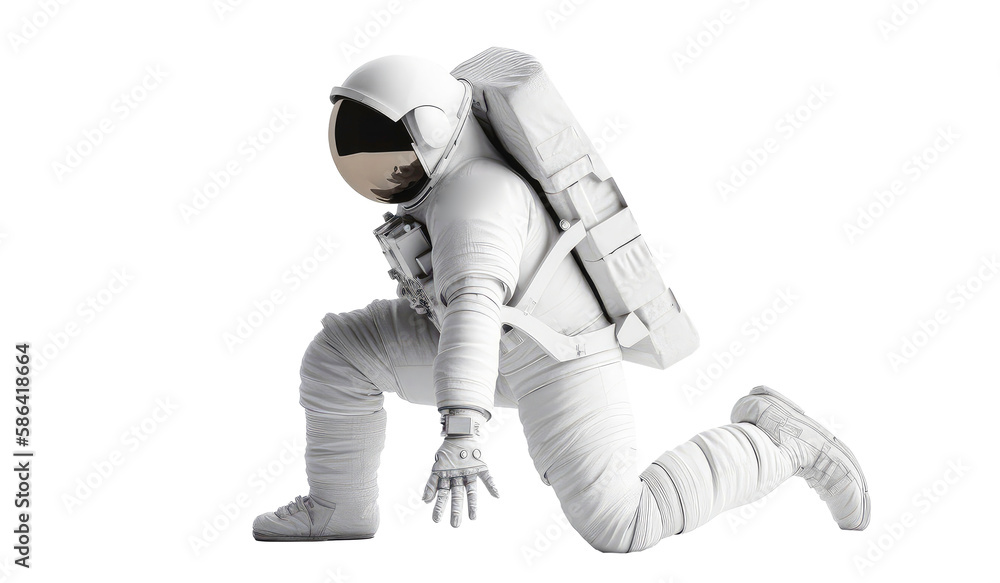 Astronaut spaceman illustration space station in outer space. Transparent Astronauts wear full spacesuits for space operations. Generative AI. Astronaut spaceman illustration space station in outer space. Transparent Astronauts wear full spacesuits for space operations. Generative AI.