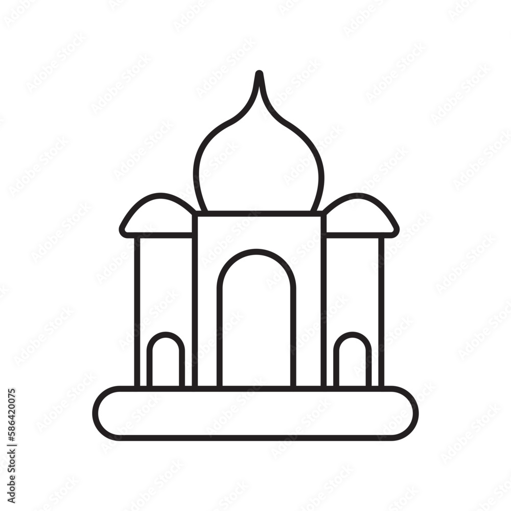 temple icon outline temple icon outline