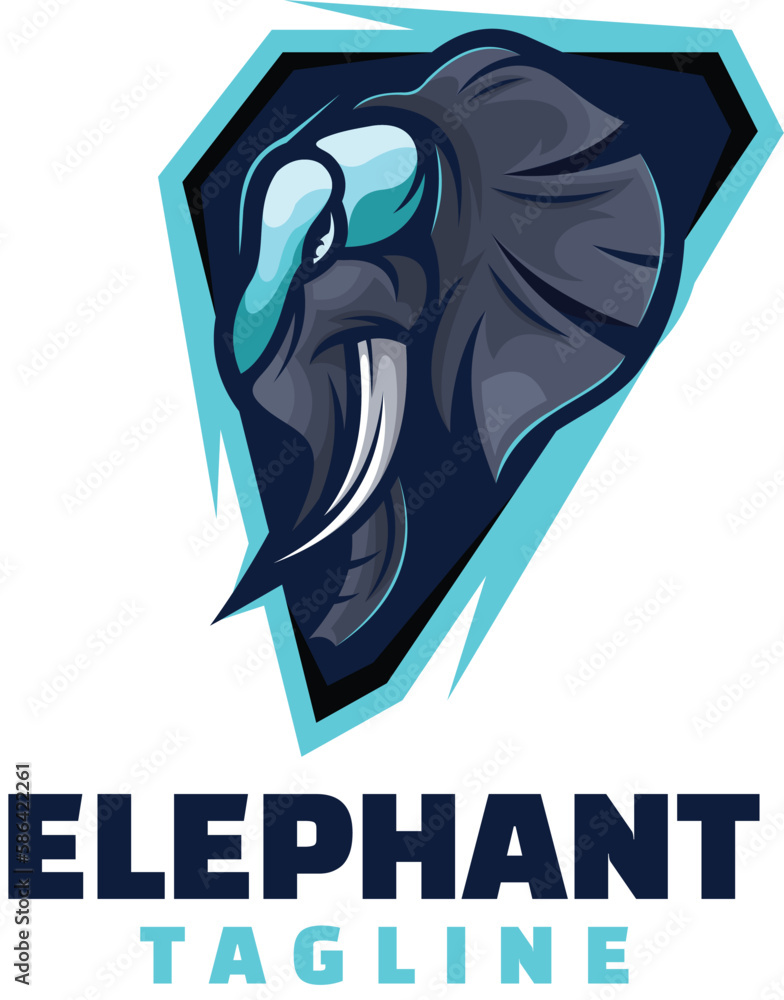 Fototapeta premium elephant logo design
