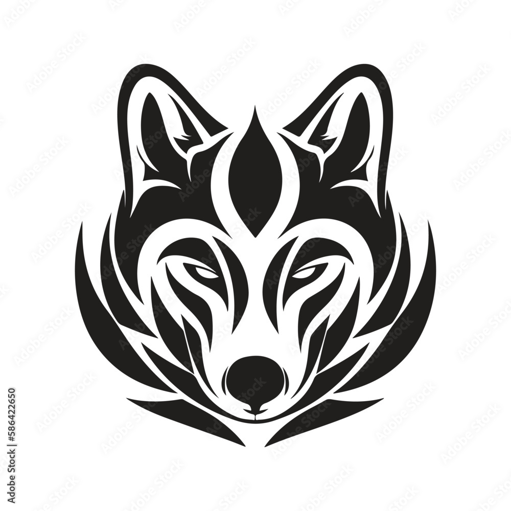 fox, vector concept digital art, hand drawn illustration fox, vector concept digital art, hand drawn illustration