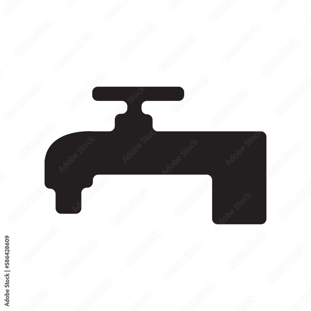 FAUCET icon design template vector FAUCET icon design template vector