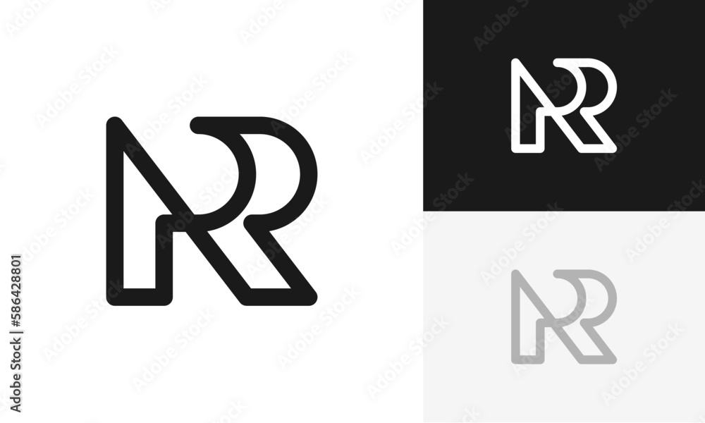 R or PR logo design vector R or PR logo design vector