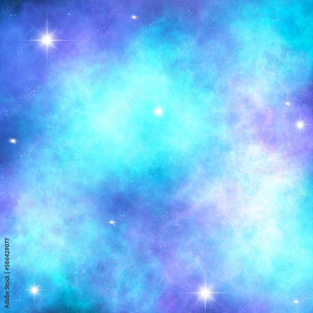 Fantasy Galaxy Cosmos Space with Shiny Stars Background